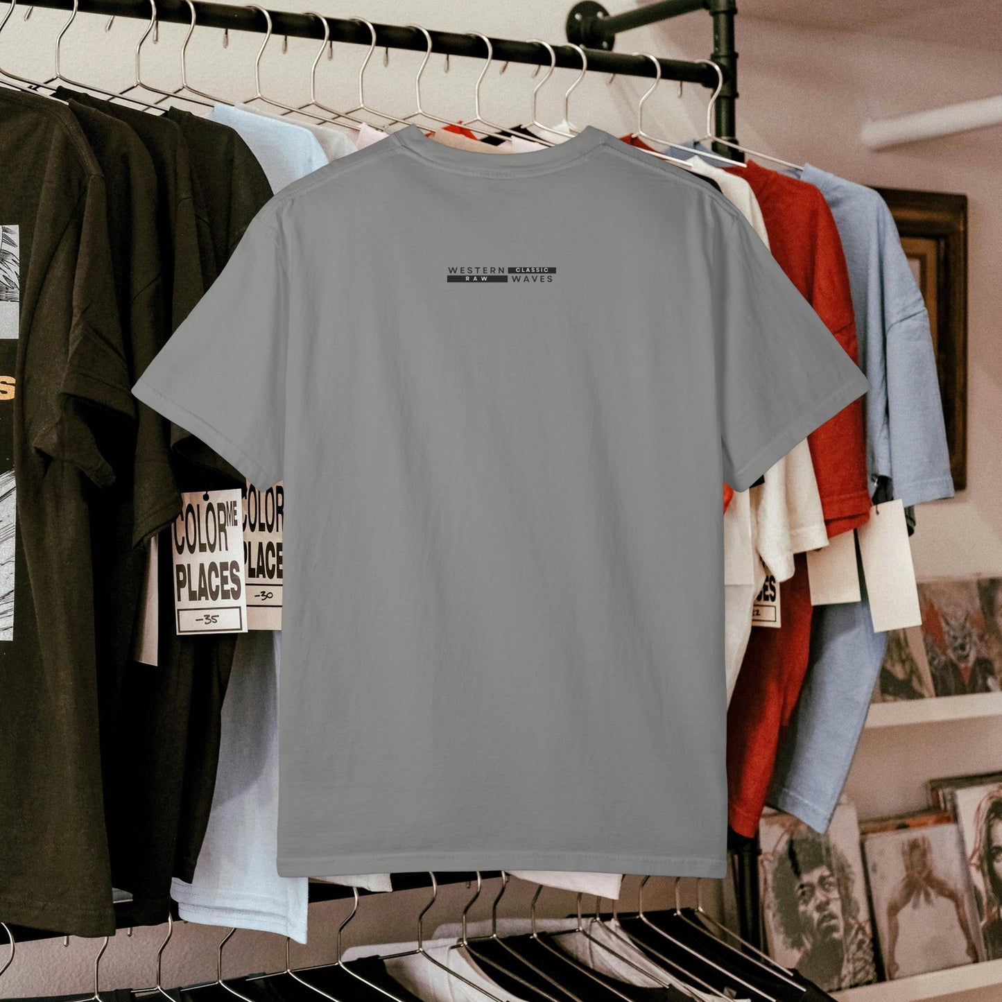 Unisex Garment-Dyed T-shirt_ N2 Series USGDTS PT2WW002_ Comfort Colors 1717_ WesternWaves Limited Edition: