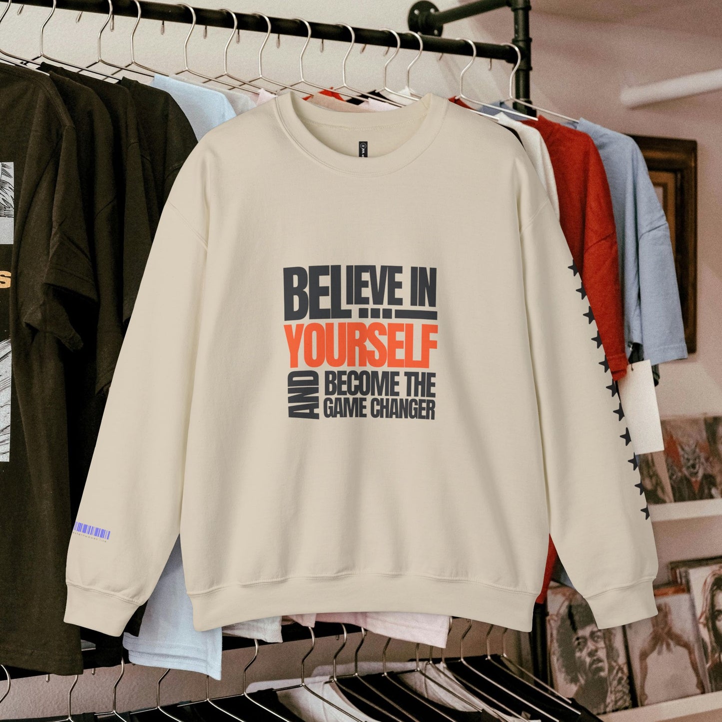 Unisex Heavy Blend™ Crewneck Sweatshirt_ N2+ Series UHBCSS PT2WW028_ Limited Edition Pure Luxury By WesternWaves:
