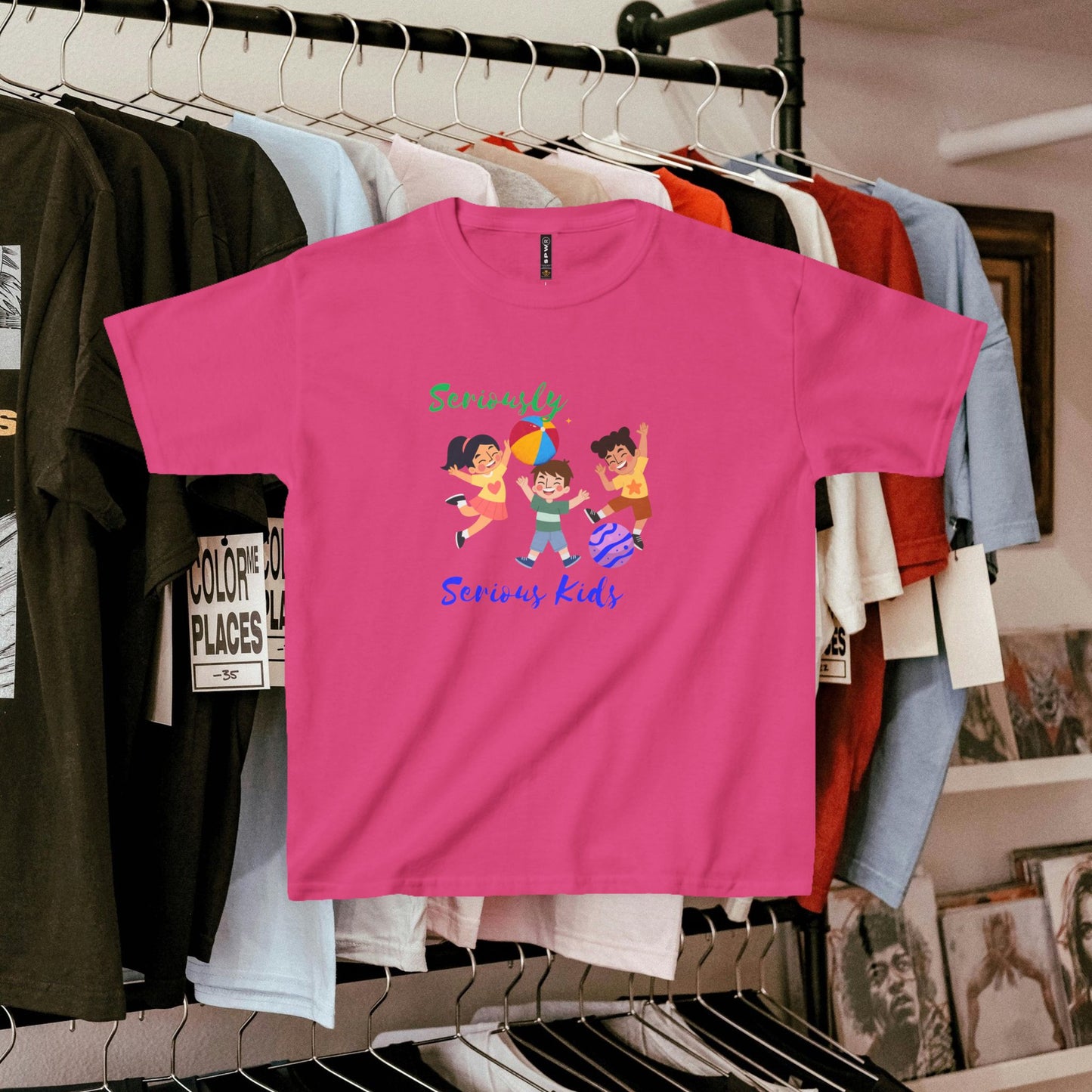 Kids Heavy Cotton™ Tee_ N3+ Series KHCT PT2WW001_ Limited Edition Durable Comfort for Every Adventure by WesternWaves: