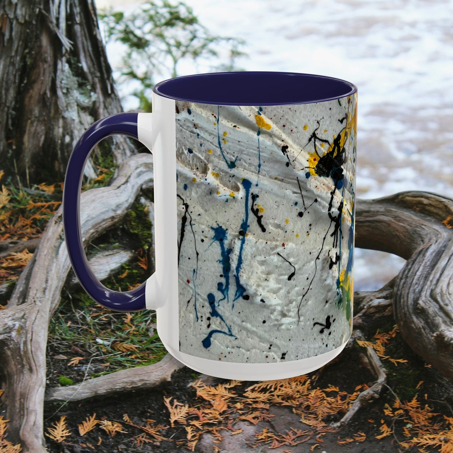 Accent Coffee Mug 11oz_ NSeries ACM11OZ PT2WW015_ Vibrant Limited Edition Design by WesternWawes