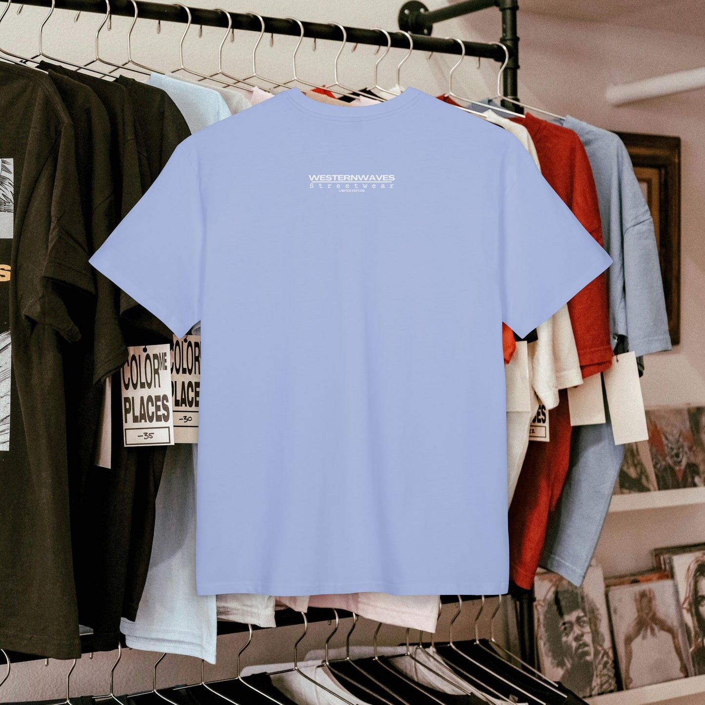 Unisex Heavy Oversize Tee_ N8+ Series USHOSTEE_ PT2WW002_ Limited Edition Urban Fashion Tee by WesternWaves: