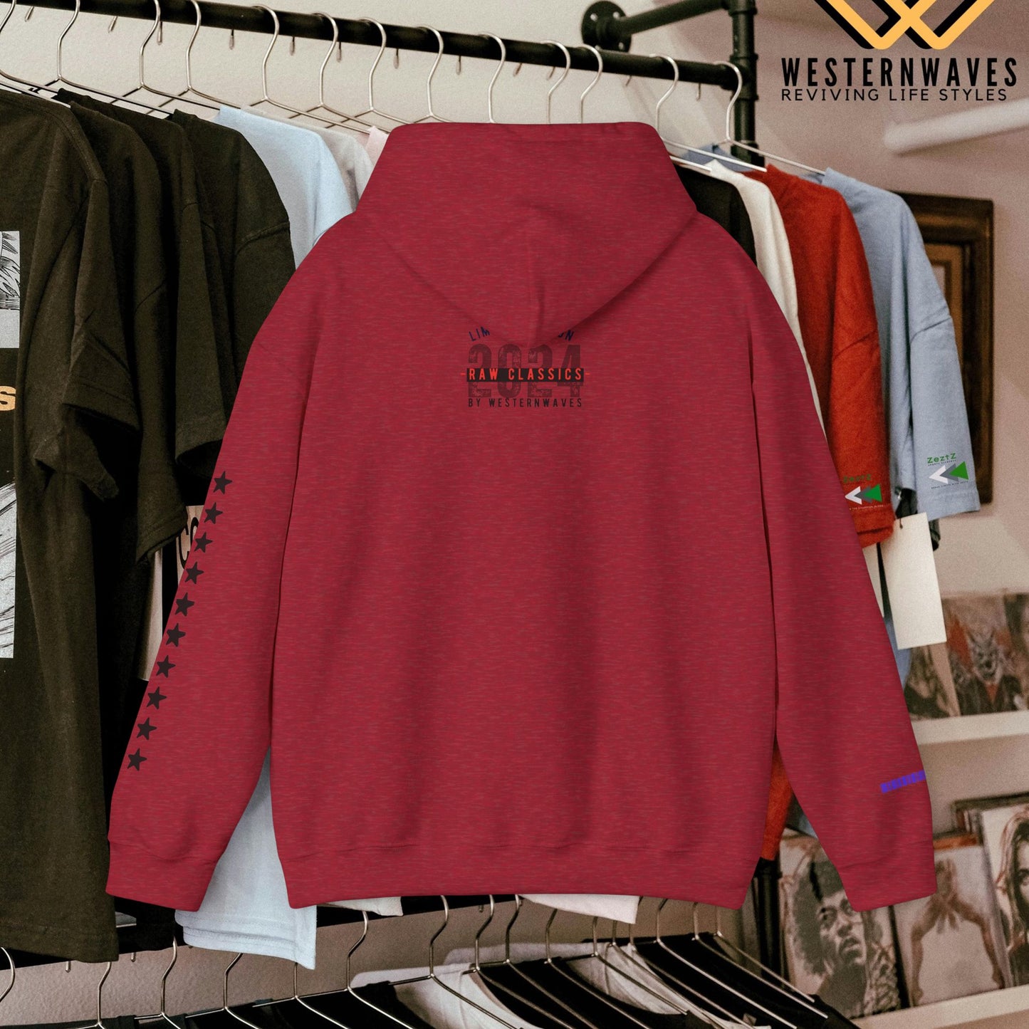 Unisex Heavy Blend™ Hooded Sweatshirt_ N3+ Series USHBHSS PT2WW006_ Limited Edition Pinnacle of Comfort & Style by WesternWaves: