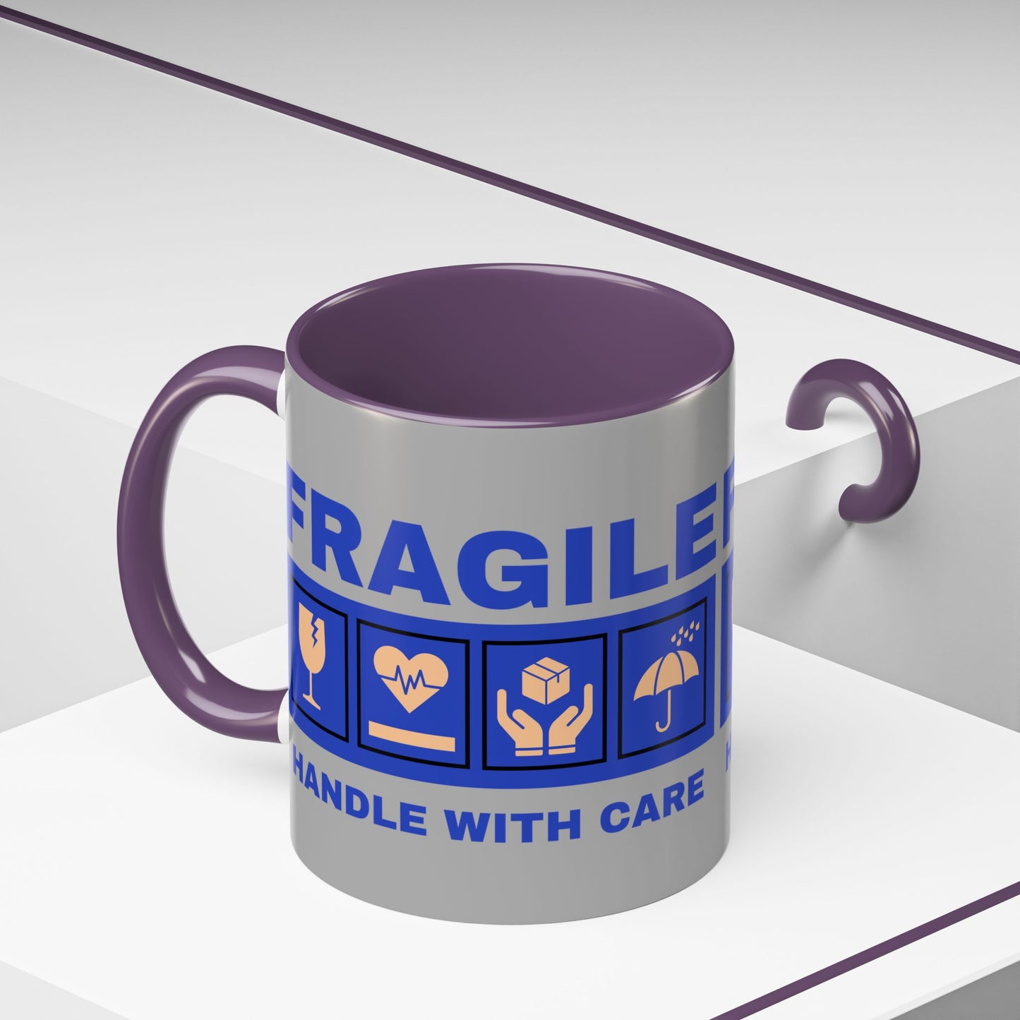 Accent Coffee Mug 11, 15oz_ N2+ Series ACM11OZ PT2WW006_ Vibrant Limited Edition Design by WesternWawes:
