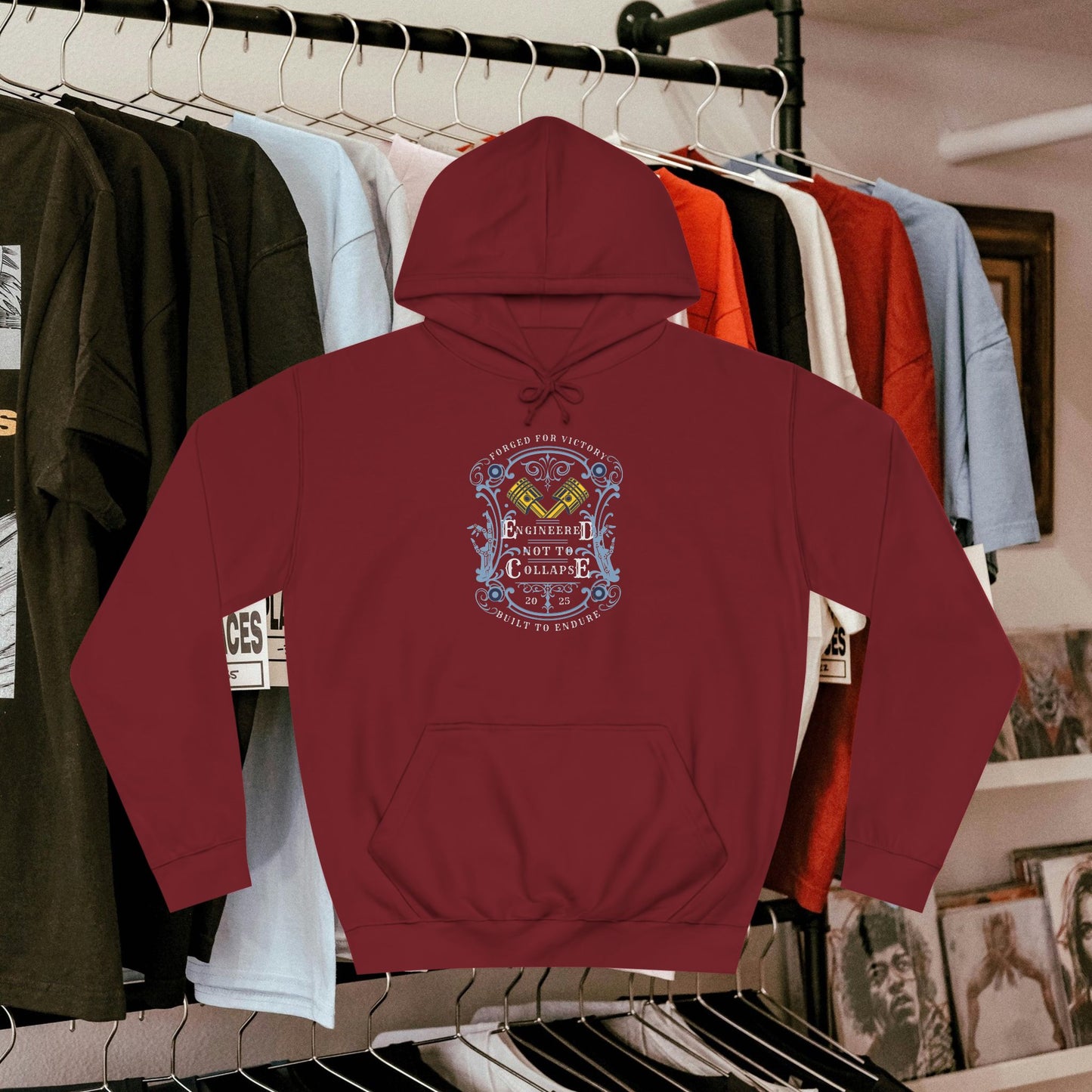 Unisex College Hoodie_ N3+ Series SCH PT2WW004_ Limited Edition Timeless Unisex Design by WesternWaves: