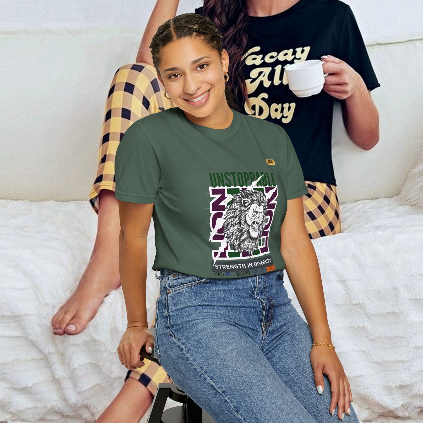 Unisex Garment-Dyed T-Shirt_ 26 June 2025_ Limited Edition Strength in Diversity by WesternWaves: