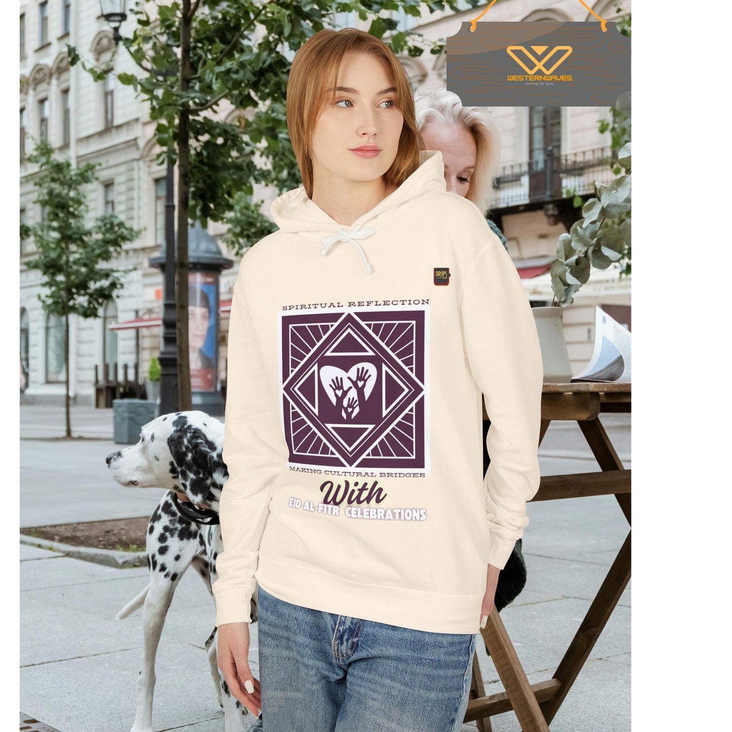 Unisex Lightweight Hooded Sweatshirt – N2+ Series USLWHSS PT2WW023_ Limited Edition Crafted Comfort by WesternWaves: