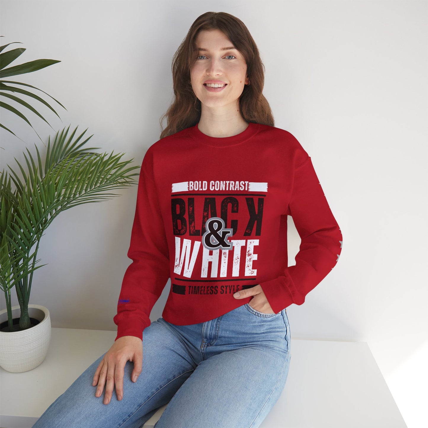 Unisex Heavy Blend™ Crewneck Sweatshirt_ N+ Series UHBCSS PT2WW028_ Limited Edition by WesternWaves: