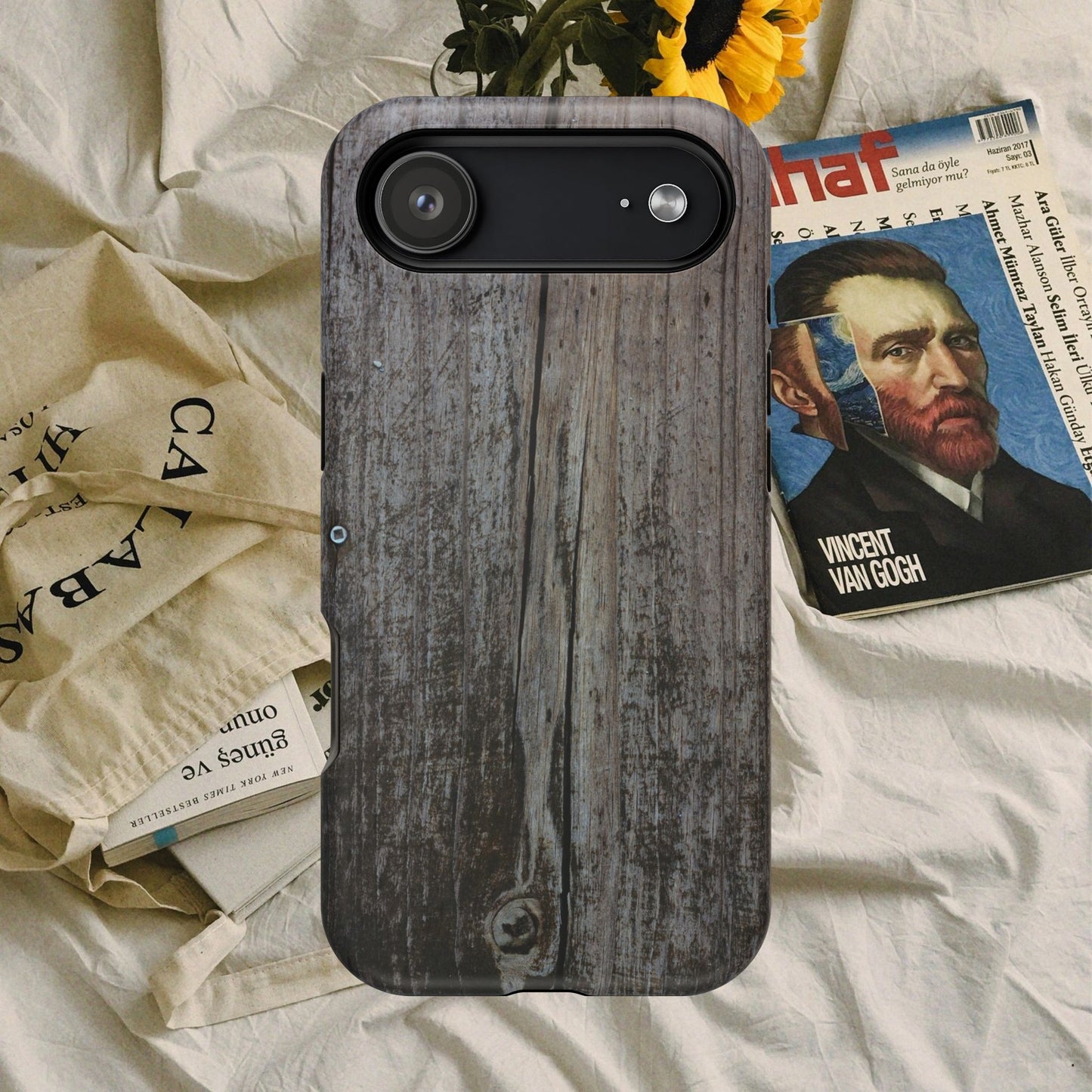 Impact-Resistant Tough Cases_ iPhone Case_ Series N8+ TCPCASE PT2WW006_ Limited Edition Wooden Grain Phone Case for iPhones by WesternWaves: