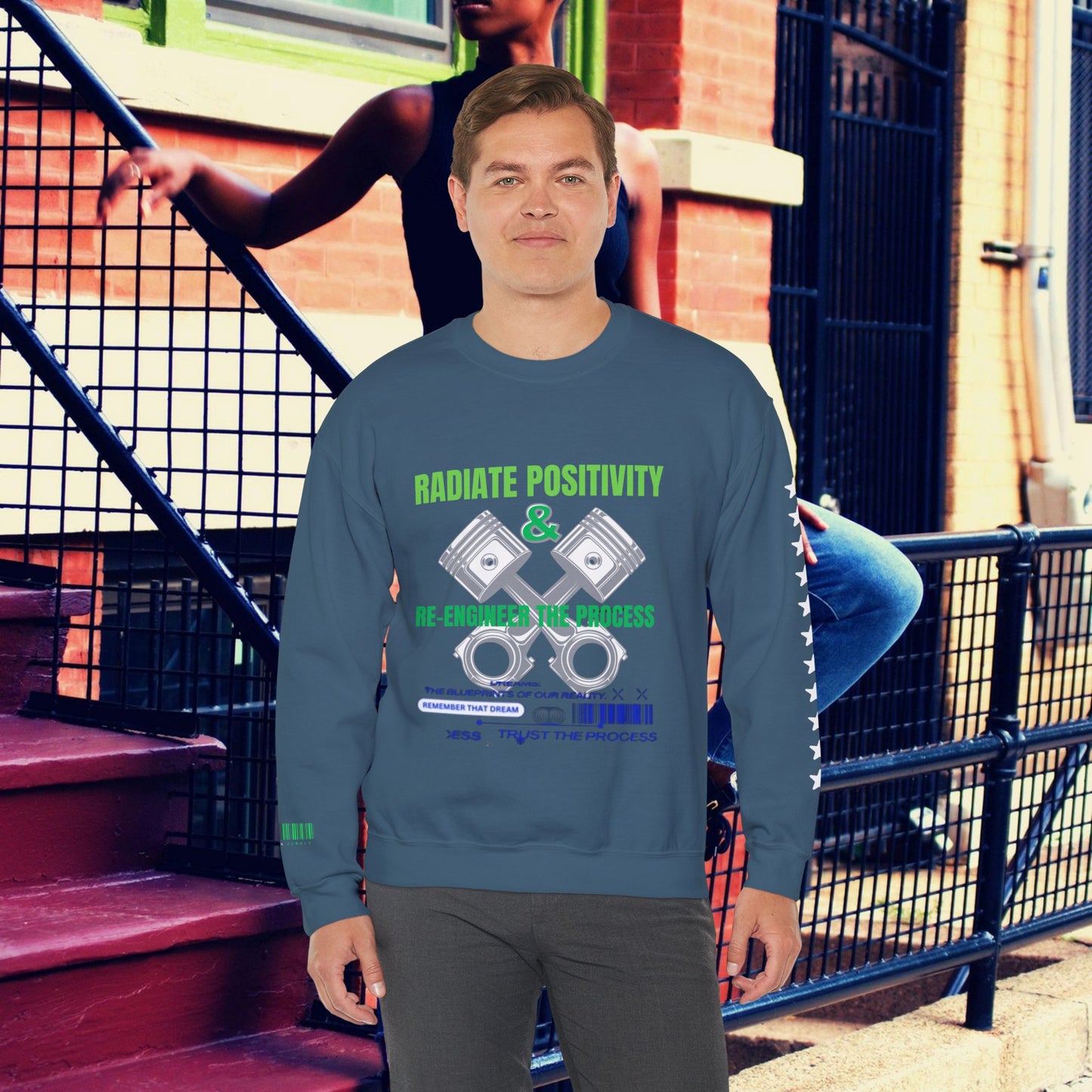 Unisex Heavy Blend™ Crewneck Sweatshirt_ N3+ Series UHBCSS PT2WW006_ Limited Edition Pure Luxury By WesternWaves: