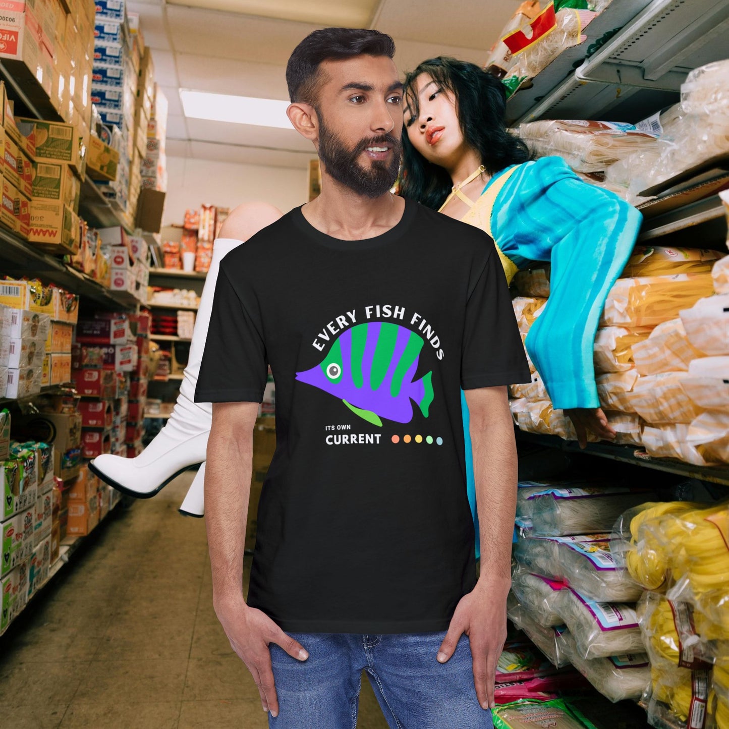Unisex District® Re-Tee®_ N+ Series USDRT PT2WW001_ Eco-Chic Racerback Tank Limited Edition by WesternWaves: