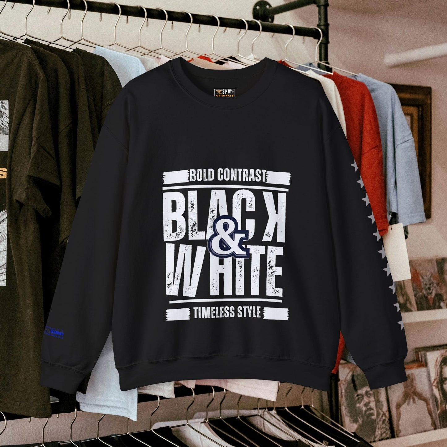 Unisex Heavy Blend™ Crewneck Sweatshirt_ N+ Series UHBCSS PT2WW028_ Limited Edition by WesternWaves: