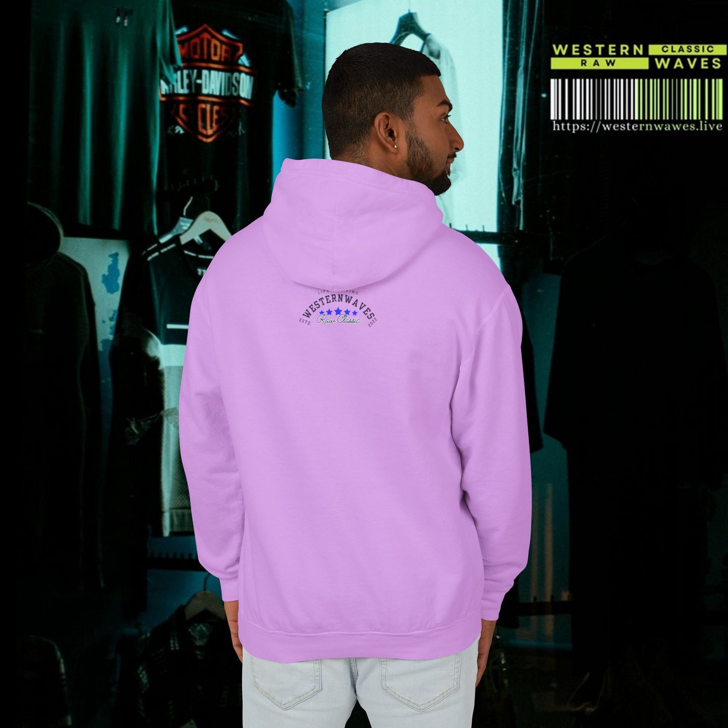 Unisex Lightweight Hooded Sweatshirt – N2* Series USLWHSS PT2WW027_ Limited Edition Crafted Comfort by WesternWaves:
