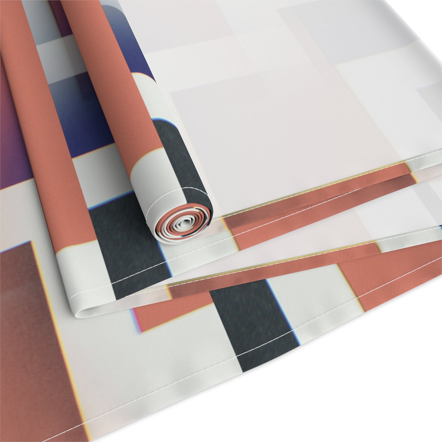 Table Runner (Cotton, Poly)_ Modern Abstract Table Runner for Stylish Dining_ N7+ Series TRUNNER PT2WW004_ Limited Edition by WesternWaves_