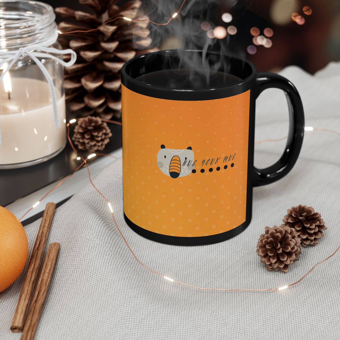 Black Mug (11oz, 15oz) _Back to School Series_ CBM PT2WW002_ Limited Edition Statement Piece by WesternWaves: