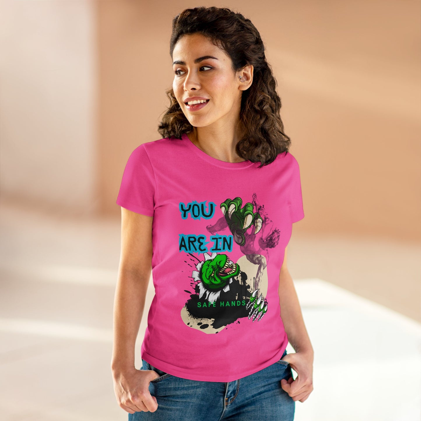 Women's Midweight Cotton Tee_ Essential Comfort_ N2+ Series SSTS PT2WW004_ Limited Edition Perfect Blend of Comfort by WesternWaves: