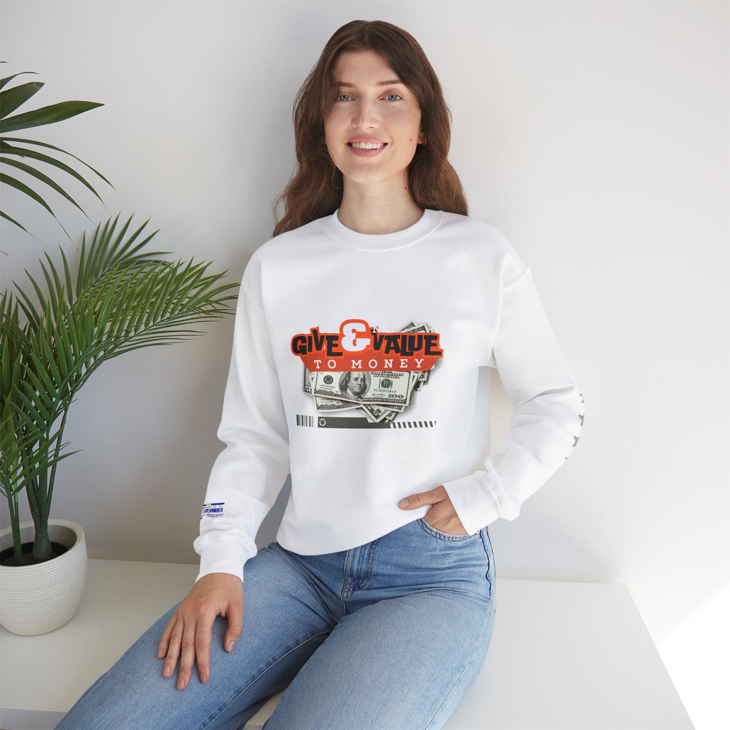 Unisex Heavy Blend™ Crewneck Sweatshirt_ N3+ Series UHBCSS PT2WW035_ Limited Edition Pure Luxury By WesternWaves: