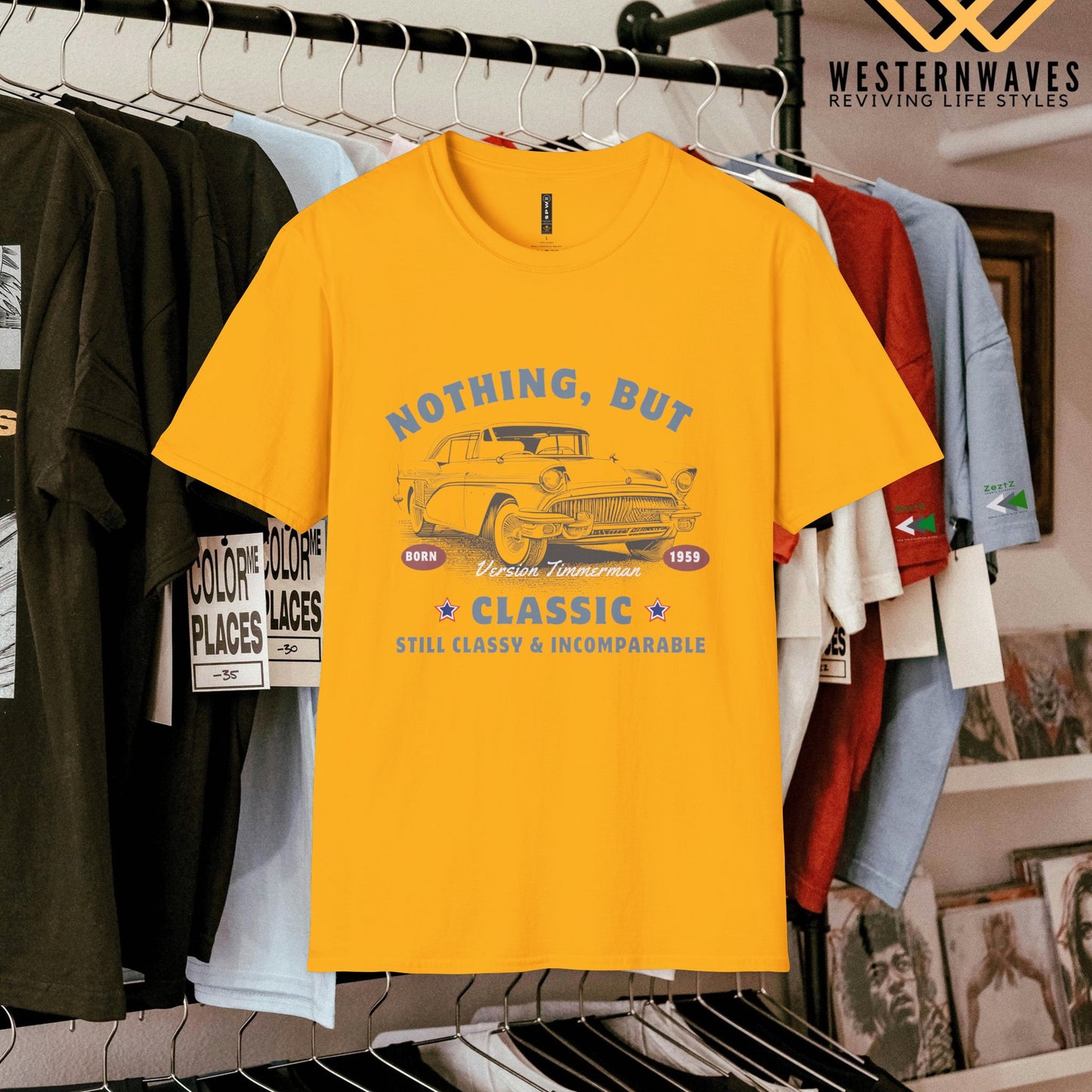 Unisex Softstyle T-Shirt_ N3+ USSTS FT2WW005_ Redefine Relaxation Limited Edition by WesternWaves: