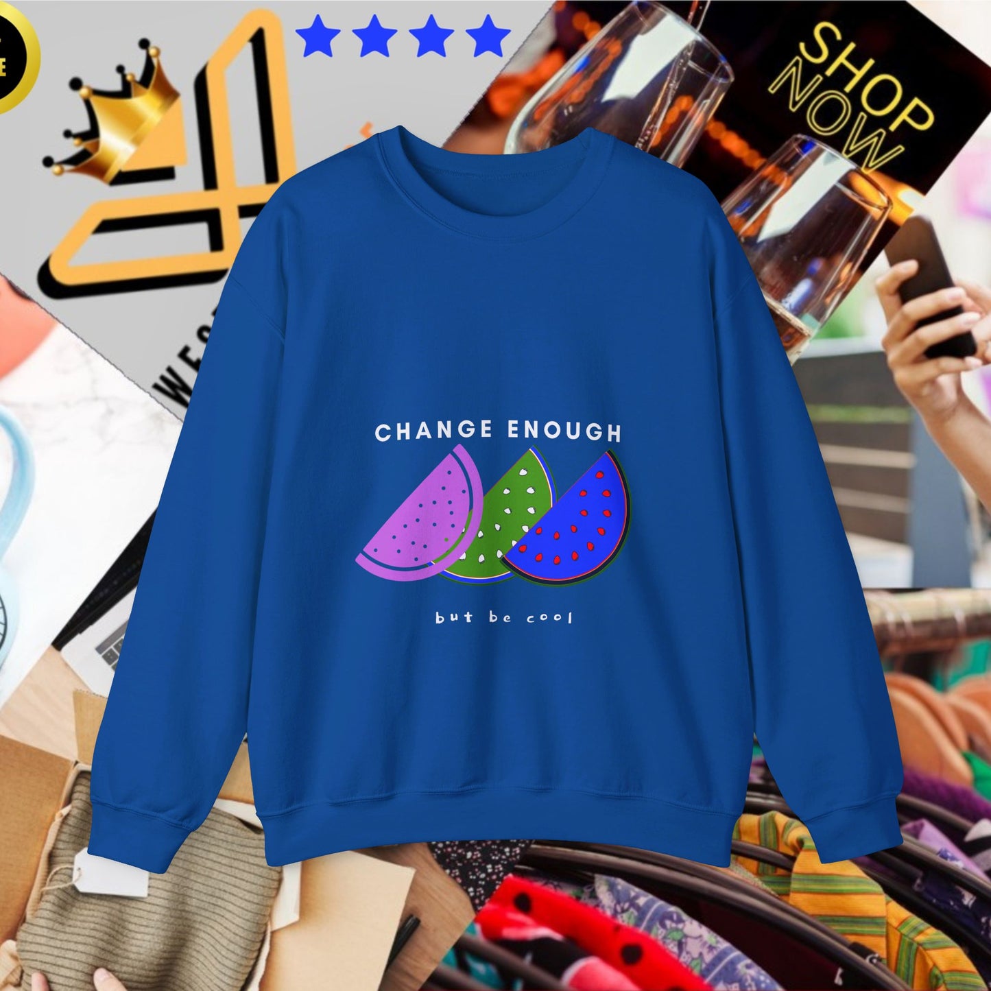 Unisex Heavy Blend™ Crewneck Sweatshirt_ N2+ Series UHBCSS PT2WW003_L imited Edition Pure Luxury for Every Occasion by WesternWaves: