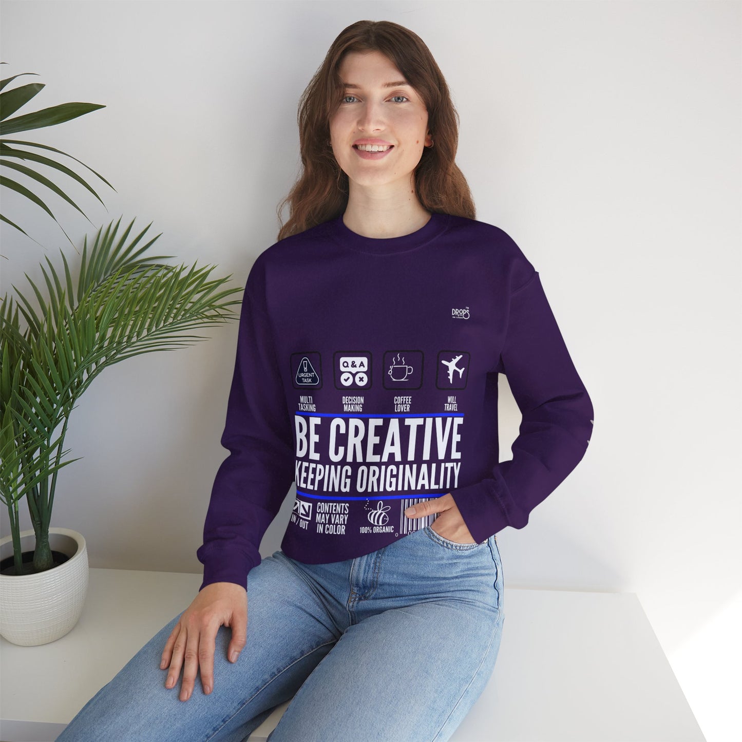 Unisex Heavy Blend™ Crewneck Sweatshirt_ N2 Sports Series UHBCSS PT2WW004_ Limited Edition 'DROPS' Brand Sweatshirt by WesternWaves: