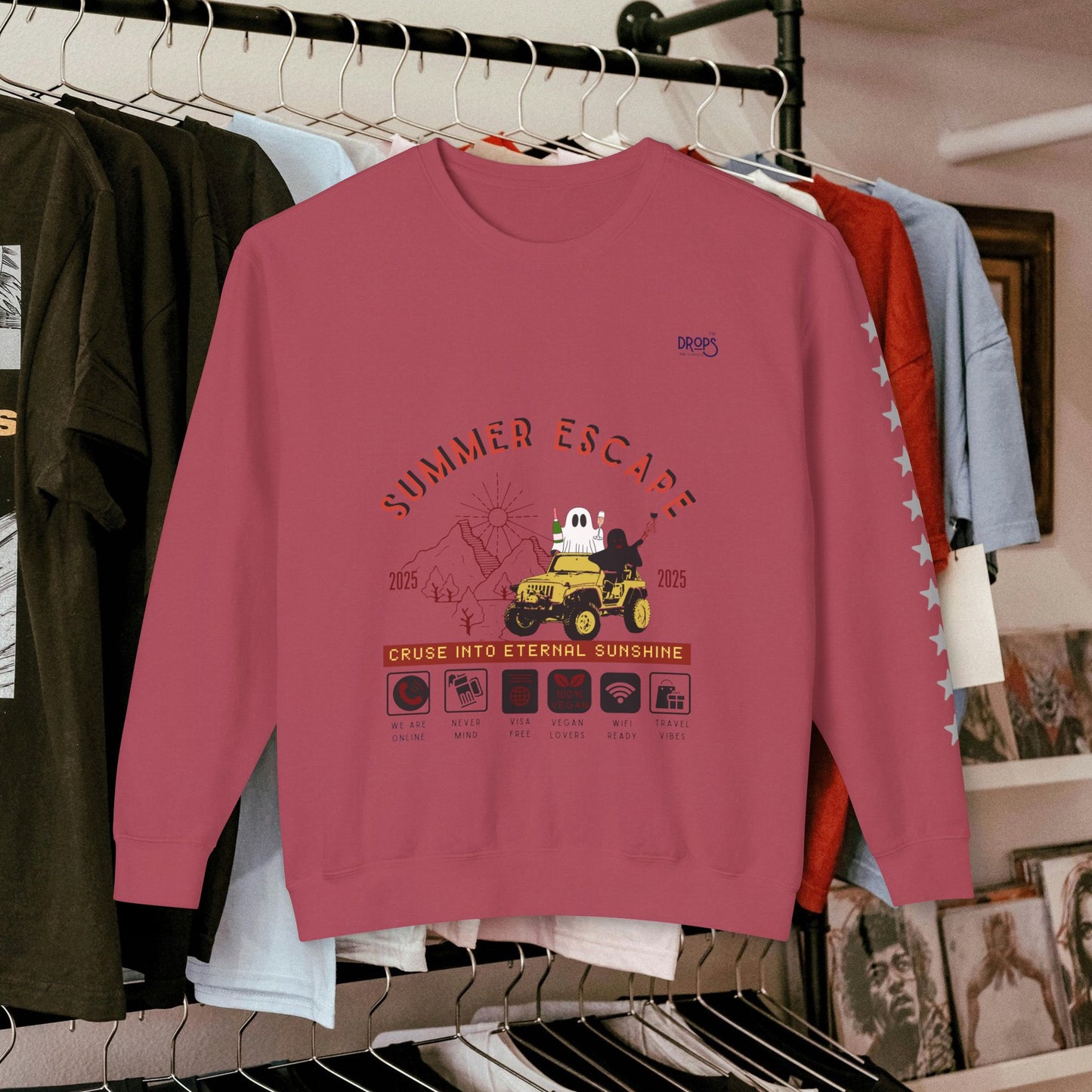 Unisex Summer Escape Crewneck Sweatshirt - Cruise into Eternal Sunshine_ 10 May 2025_ 001