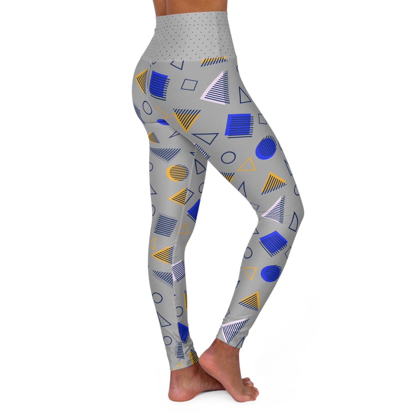High Waisted Yoga Leggings (AOP)_ N+ Series HWYL(AOP) PT2WW002_ Limited Edition Cosmic Fusion by WesternWaves: