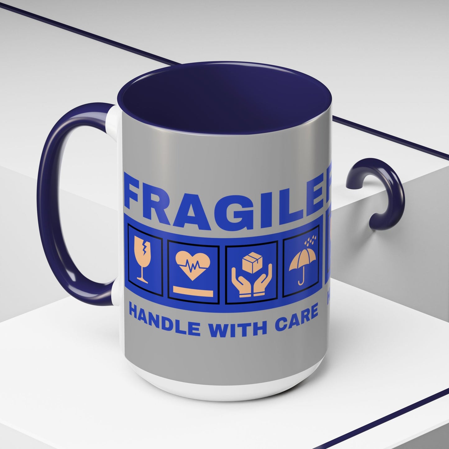 Accent Coffee Mug 11, 15oz_ N2+ Series ACM11OZ PT2WW006_ Vibrant Limited Edition Design by WesternWawes: