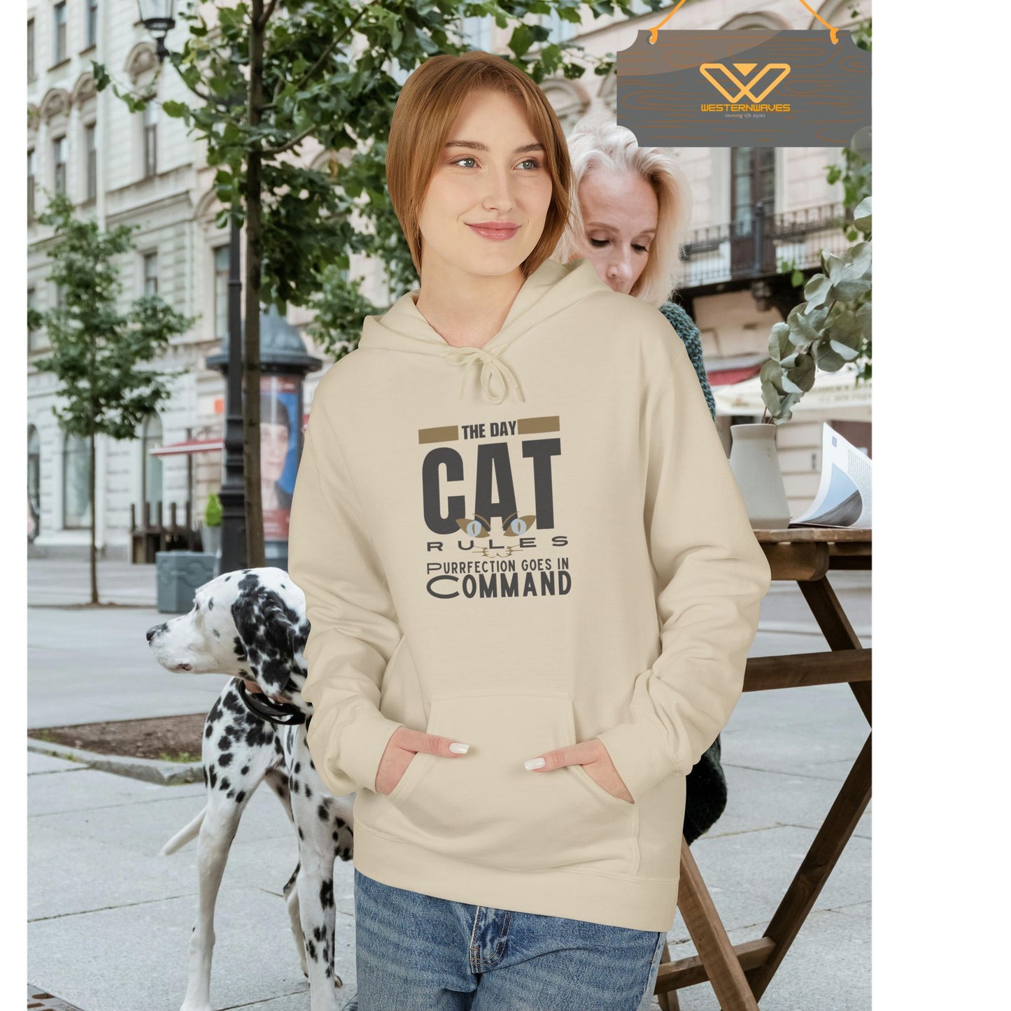 Unisex Midweight Softstyle Fleece Hoodie_ N3+ Series USMWSSFH PT2WW008_ Limited Edition Luxuriously Soft 100% Cotton Face by WesternWaves: