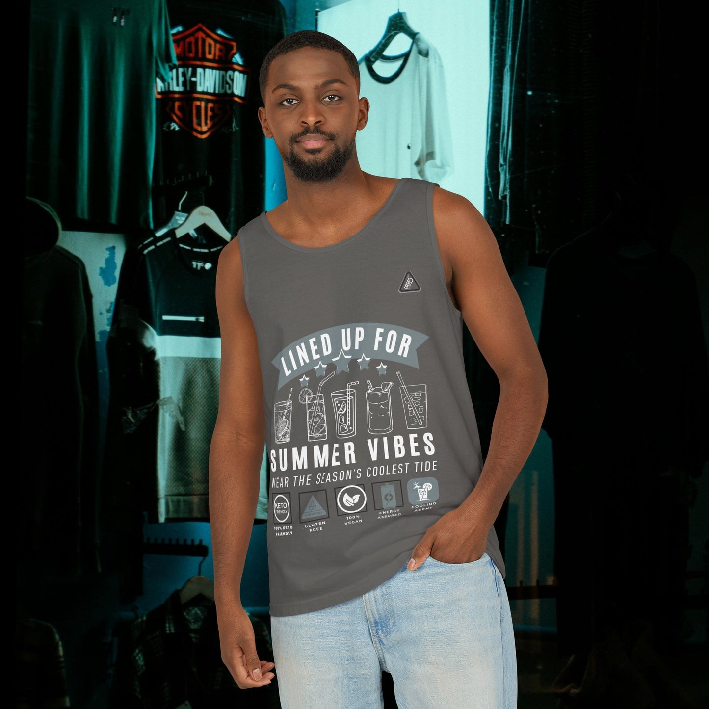 Unisex Garment-Dyed Tank Top_ Series N7* USDYEDTTOPS PT2WW001_ Limited Edition by WesternWaves: