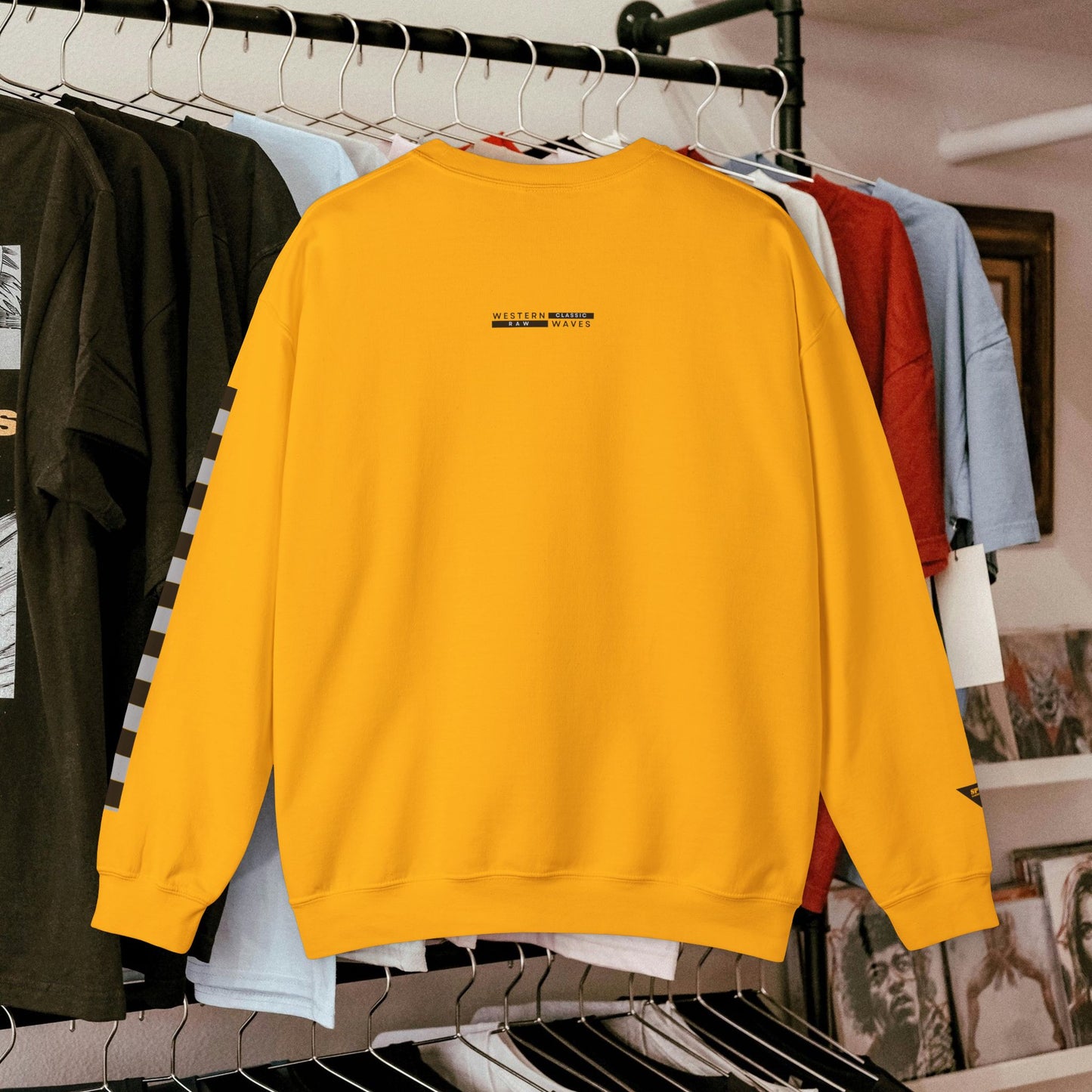 Unisex Heavy Blend™ Crewneck Sweatshirt_ N3+ Series UHBCSS PT2WW019_ Limited Edition by WesternWaves: