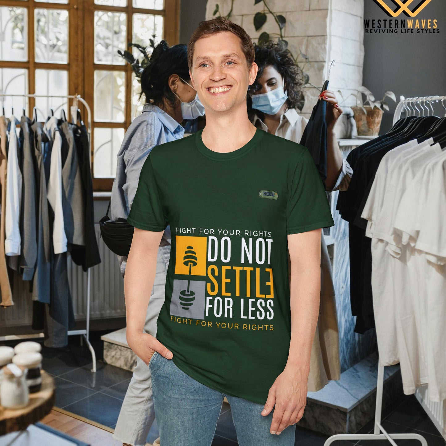 Unisex Softstyle T-Shirt_ N2 Series SPW USSTS FT2WW009_ Redefine Relaxation Limited Edition by WesternWaves: