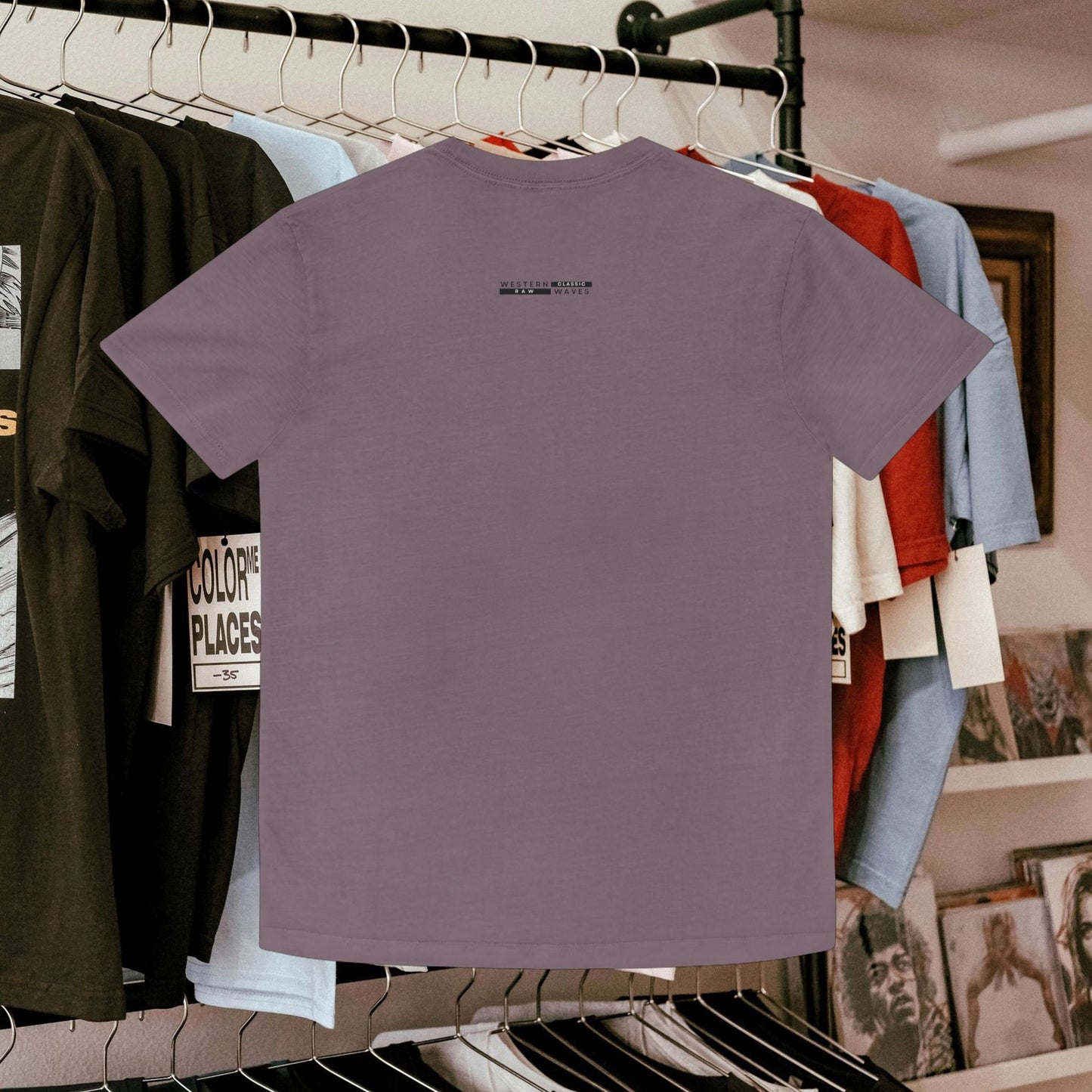 Unisex Faded Shirt_ N8* Series USFADEDSHIRT PT2WW001_ Limited Edition Warm Vibes by WesternWaves: