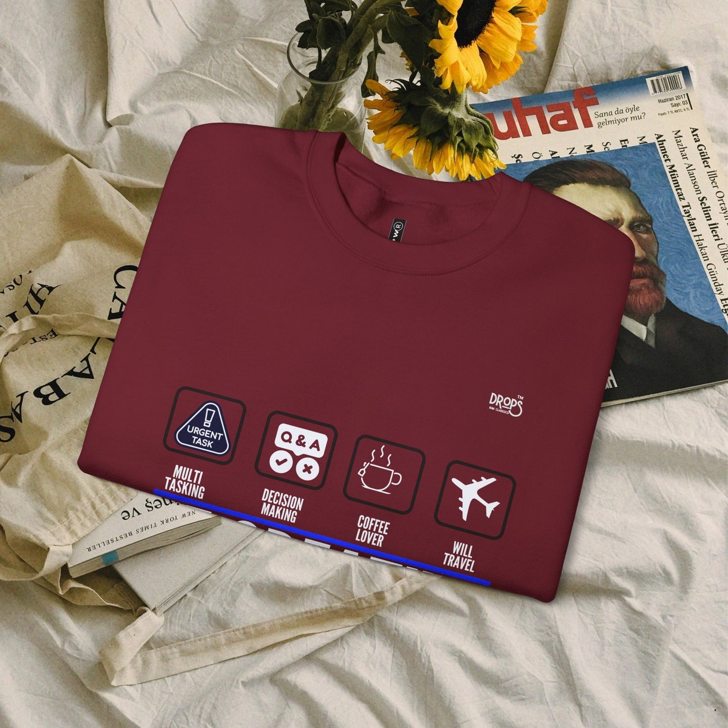 Unisex Heavy Blend™ Crewneck Sweatshirt_ N2 Sports Series UHBCSS PT2WW004_ Limited Edition 'DROPS' Brand Sweatshirt by WesternWaves: