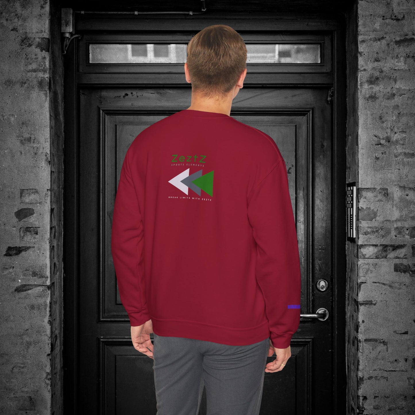 Unisex Heavy Blend™ Crewneck Sweatshirt_ N2+ Sports Series UHBCSS PT2WW008_ Limited Edition ‘Zeztz’ Brand Sports Elements by WesternWaves: