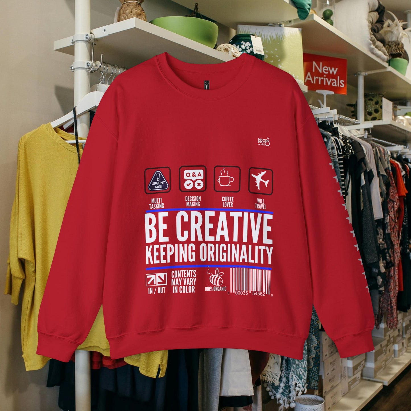 Unisex Heavy Blend™ Crewneck Sweatshirt_ N2 Sports Series UHBCSS PT2WW004_ Limited Edition 'DROPS' Brand Sweatshirt by WesternWaves: