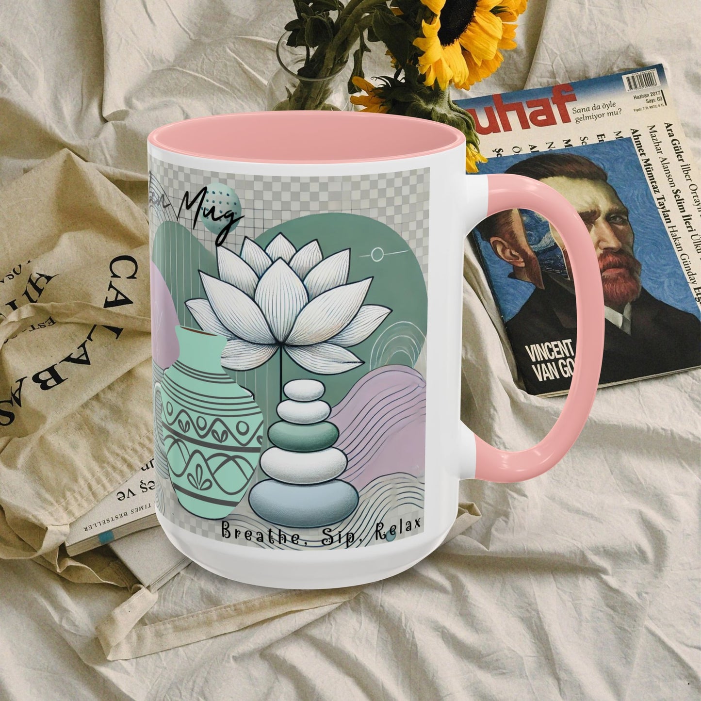 Accent Coffee Mug (11, 15oz) _ N3+ Series ACMUG PT2WW006_ Limited Edition Blend Style & Functionality by WesternWaves: