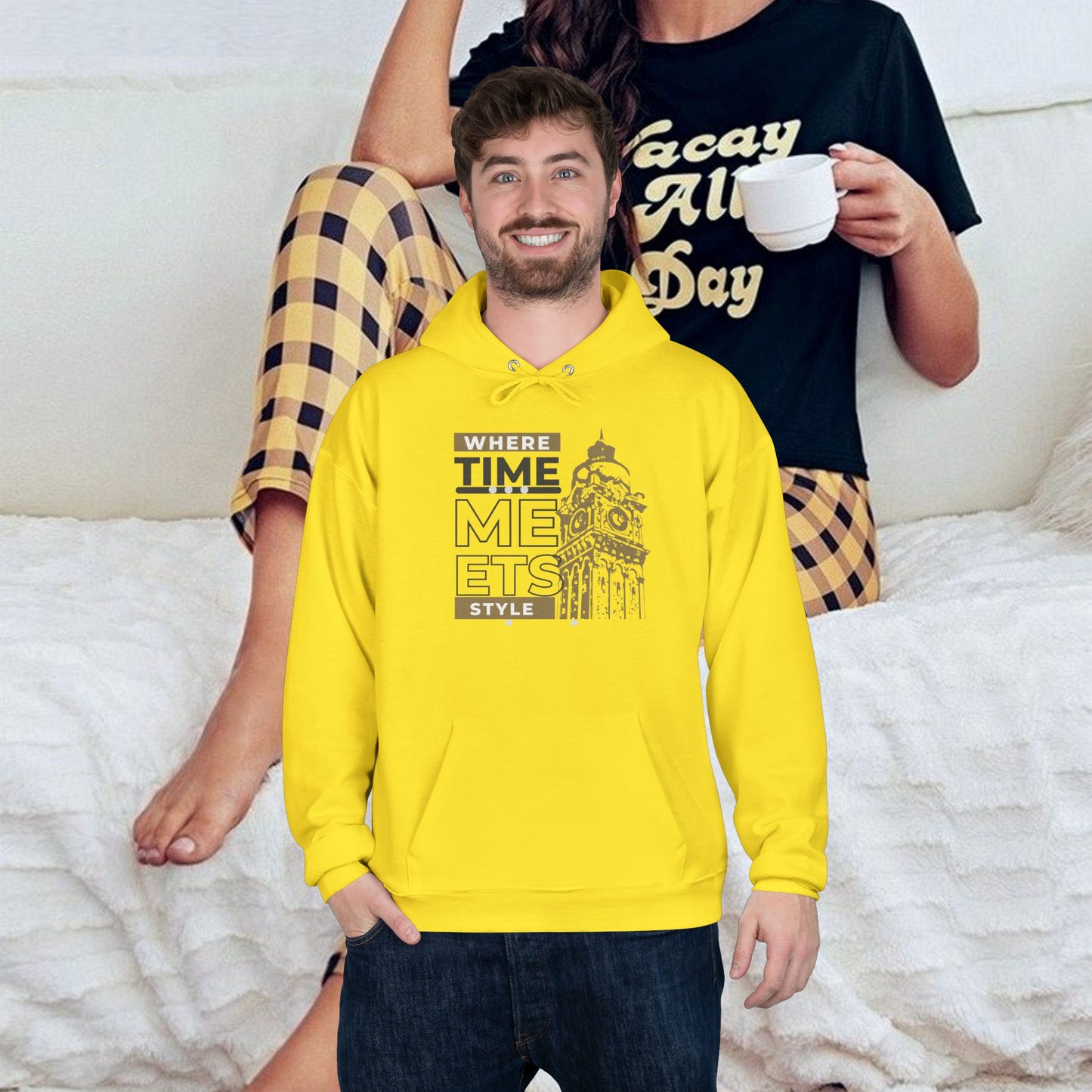 Unisex EcoSmart® Pullover Hoodie Sweatshirt_ N3+ Series USESPOHSS PT2WW001_ Limited Edition Perfect Blend of Comfort, Style, & Sustainability by WesternWaves: