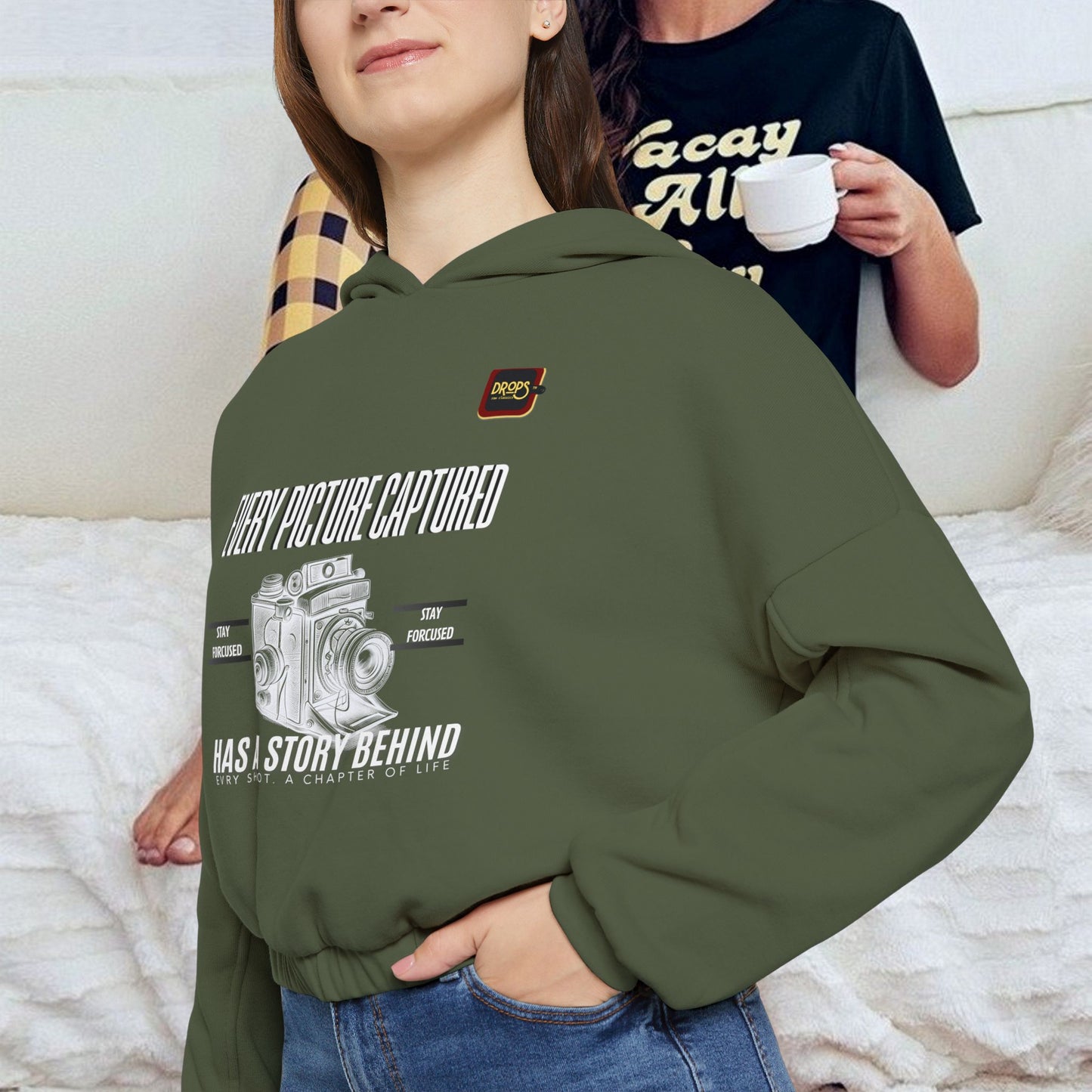 Cinched Bottom Hoodie_ N7 Series CBHOODIE PT2WW001_ Limited Edition Stylish & Inspirational Hoodie by WesternWaves: