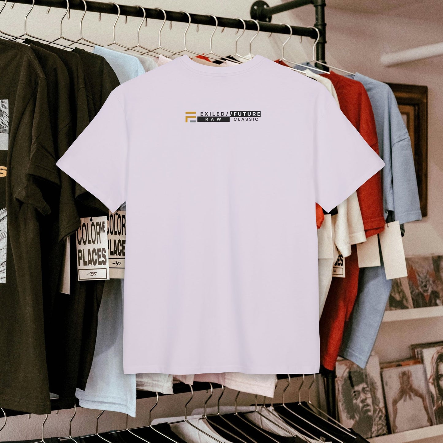 Unisex Heavy Oversize Tee_ Series N8 USHOSTEE PT2WW001_ Limited Edition Retro Casual Streetwear by WesternWaves: