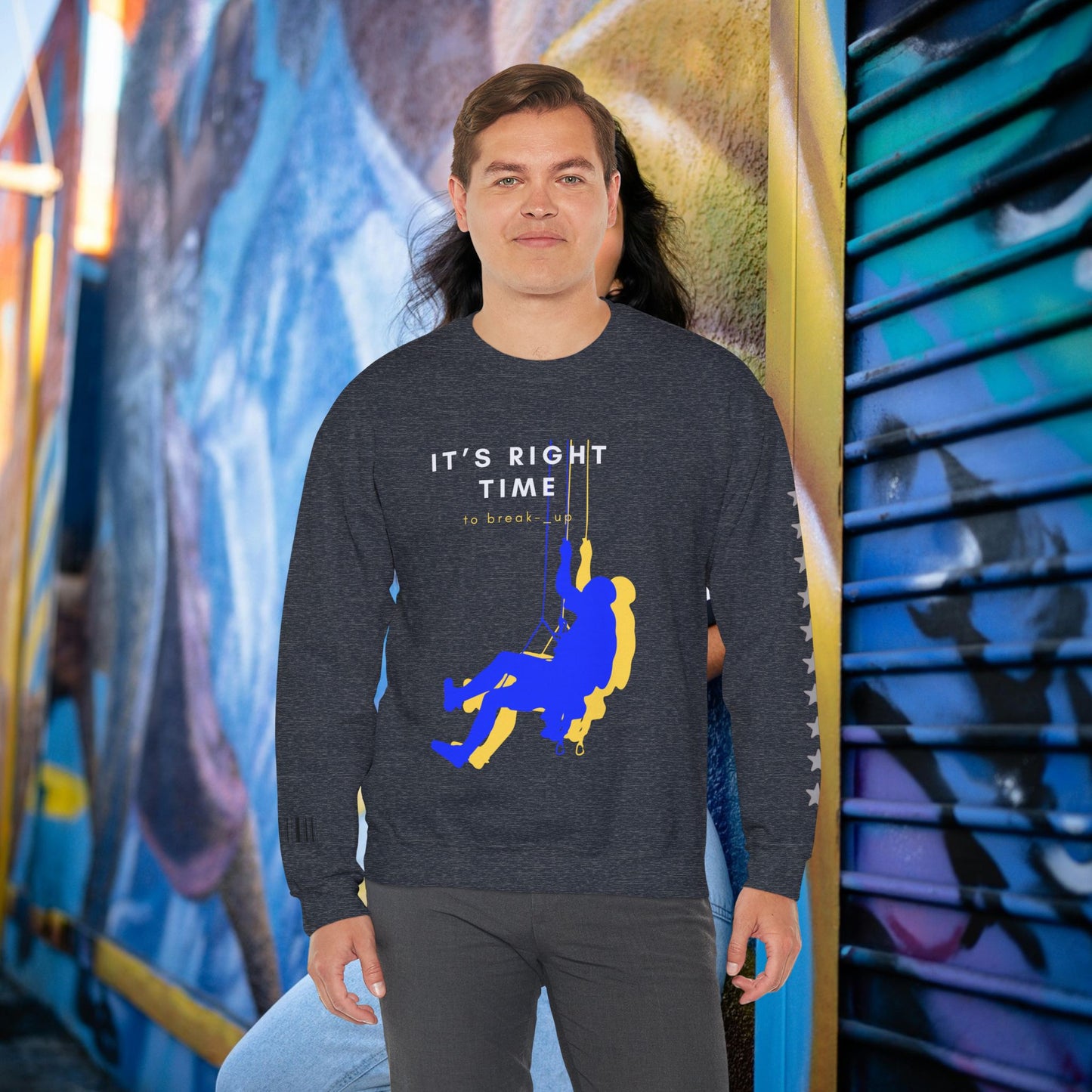 Unisex Heavy Blend™ Crewneck Sweatshirt_ N3+ Series UHBCSS PT2WW020_ Limited Edition by WesternWaves: