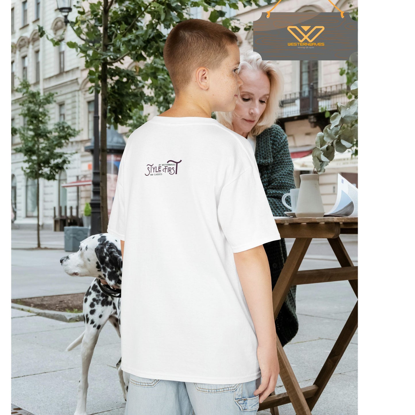 Kids Heavy Cotton™ Tee_ N2+ Series KHCT PT2WW009_ Limited Edition Durable Comfort for Every Adventure by WesternWaves: