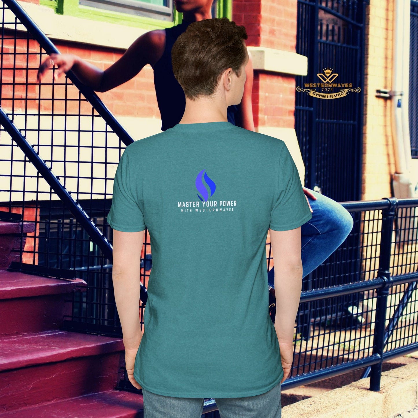 Unisex Softstyle T-Shirt_ N3+ Series USSTS FT2WW005_ Limited Edition Redefines & Relaxation by WesternWaves: