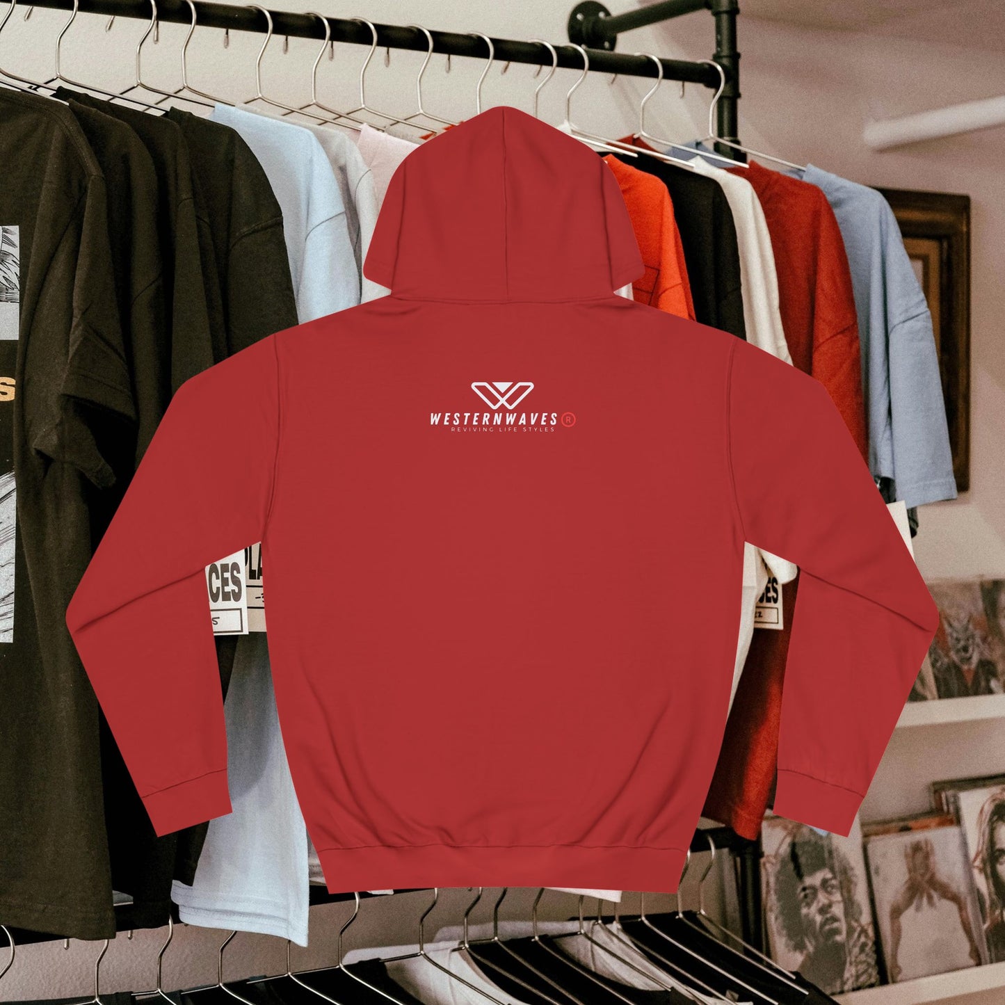 Unisex College Hoodie_ N3+ Series SCH PT2WW004_ Limited Edition Timeless Unisex Design by WesternWaves: