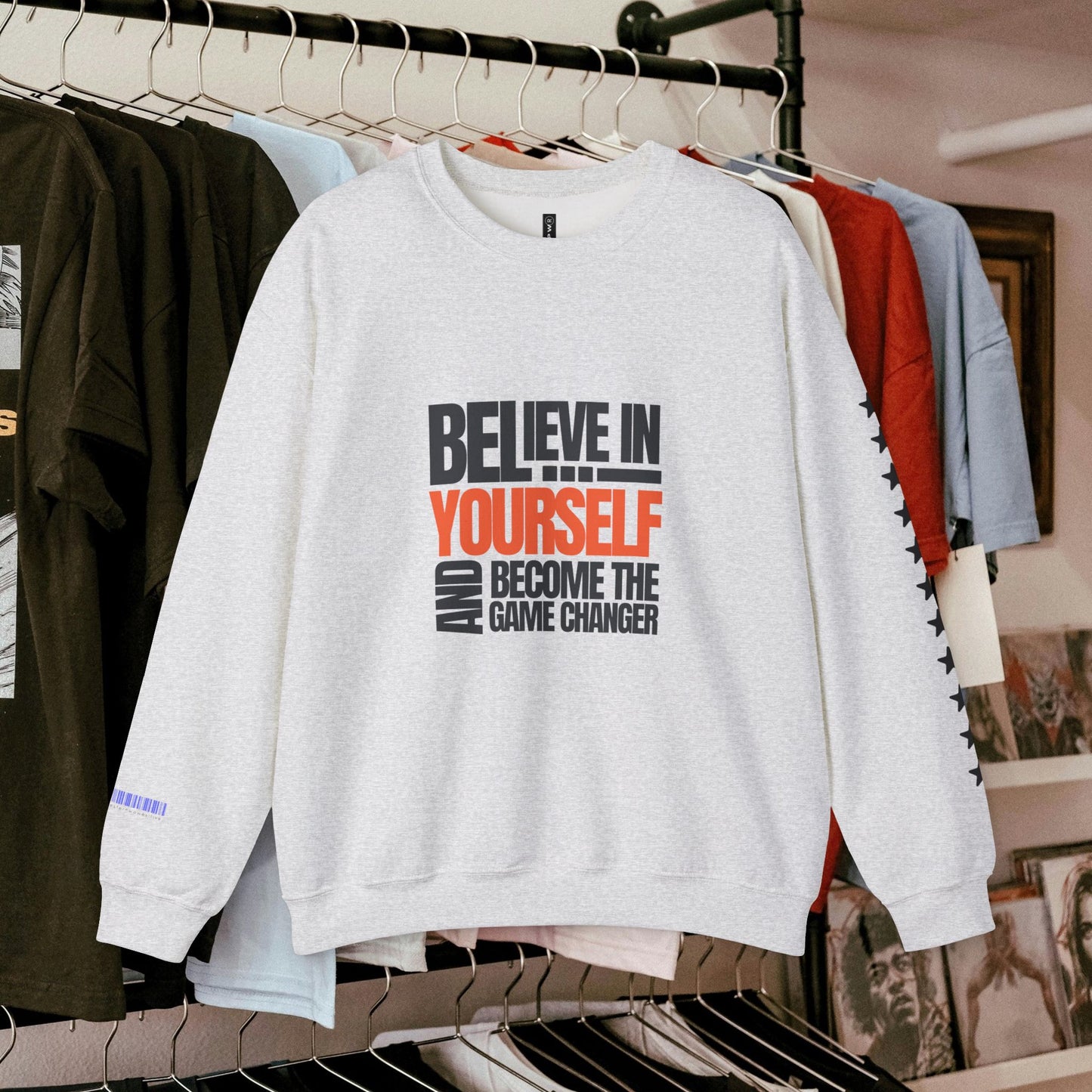 Unisex Heavy Blend™ Crewneck Sweatshirt_ N2+ Series UHBCSS PT2WW028_ Limited Edition Pure Luxury By WesternWaves: