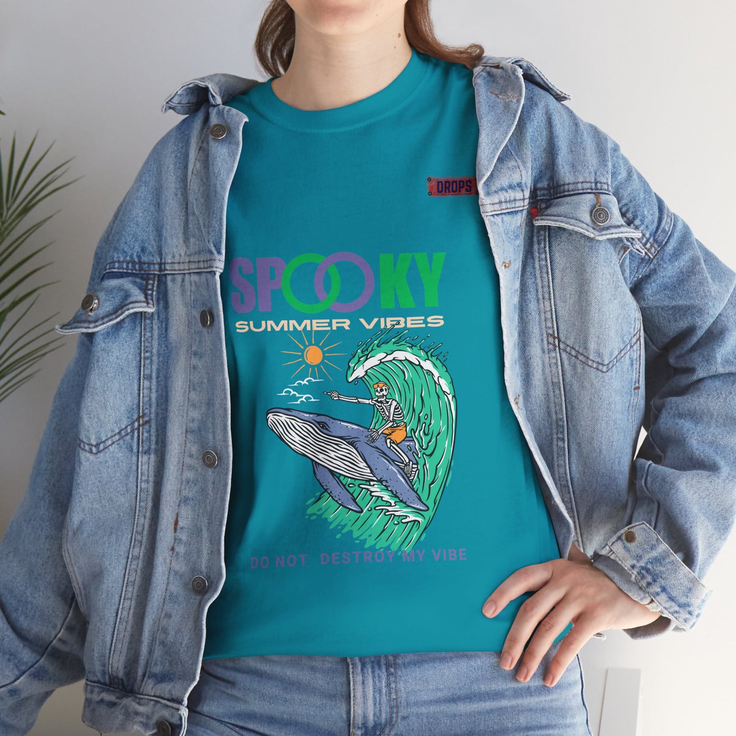 Unisex Heavy Cotton Tee_ Crafted from premium 100% cotton_ N2* Series UHCT PT2WV008_ Limited Edition Epitome of Comfort & Durability by WesternWaves:
