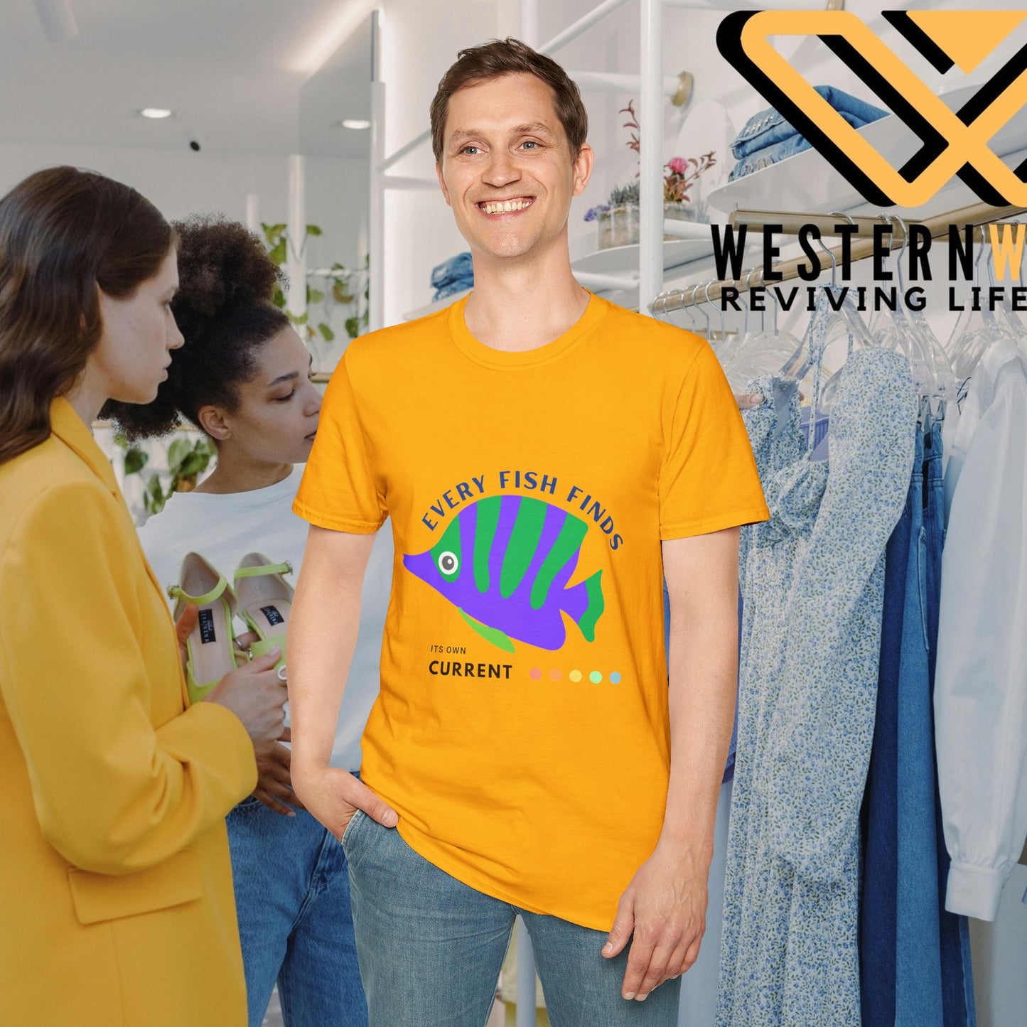Unisex Softstyle T-Shirt_ N+ Series USSTS FT2WW009_ Limited Edition by WesternWaves: