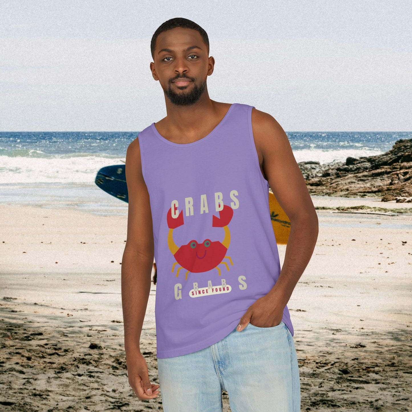 Unisex Garment-Dyed Tank Top_ N2+ Series USGDTT PT2WW012_ Limited Edition Comfort & Style by WesternWaves: