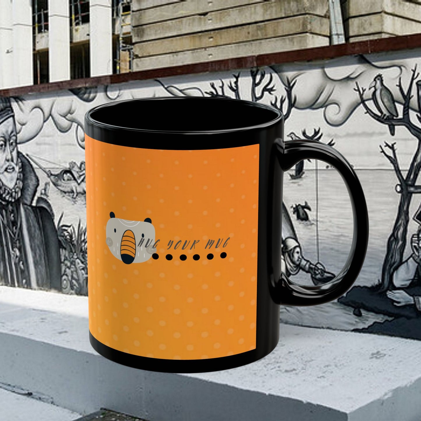 Black Mug (11oz, 15oz) _Back to School Series_ CBM PT2WW002_ Limited Edition Statement Piece by WesternWaves:
