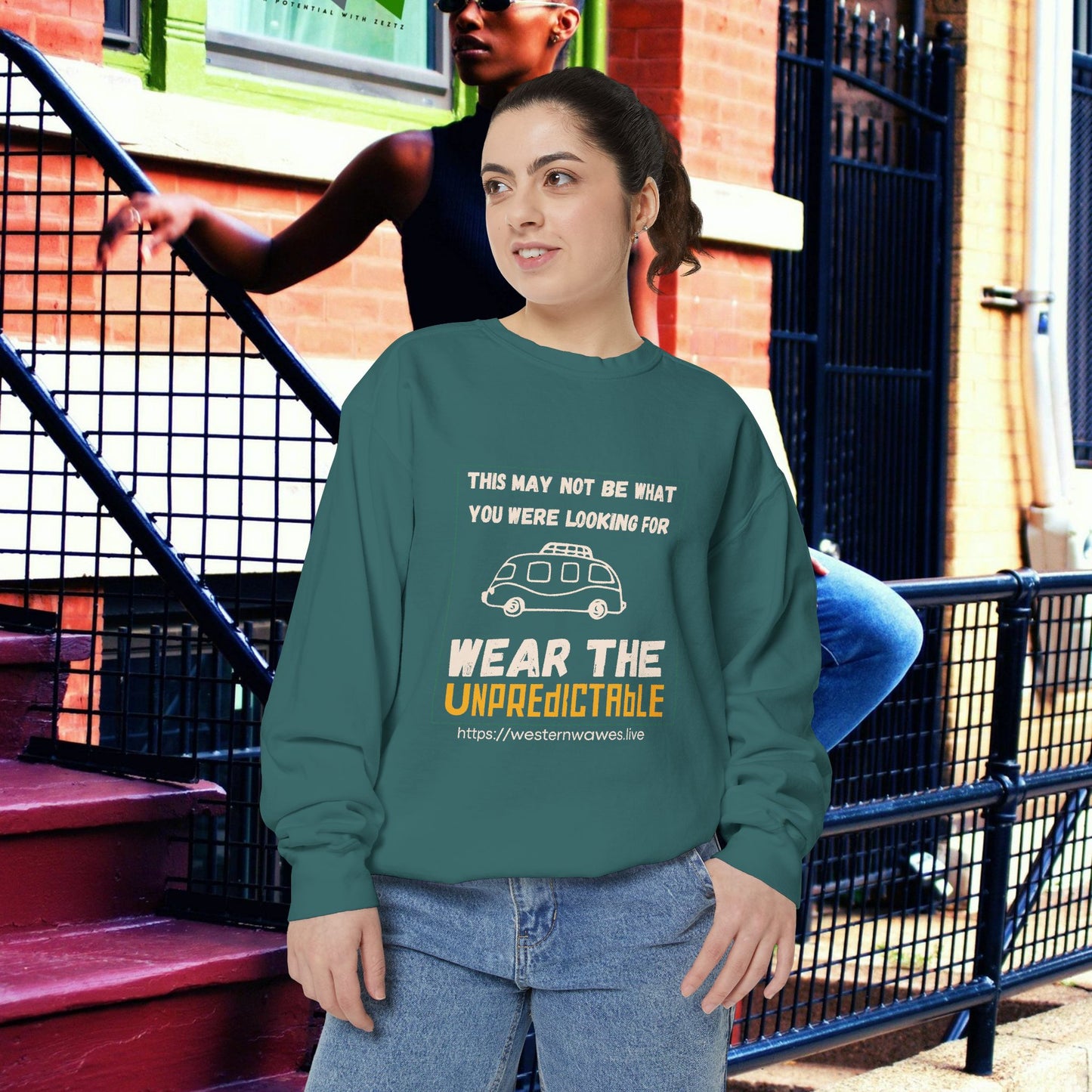 Unisex Garment-Dyed Sweatshirt_ N3+ Series UGDSS PT2WW004_ WesternWaves Limited Edition: