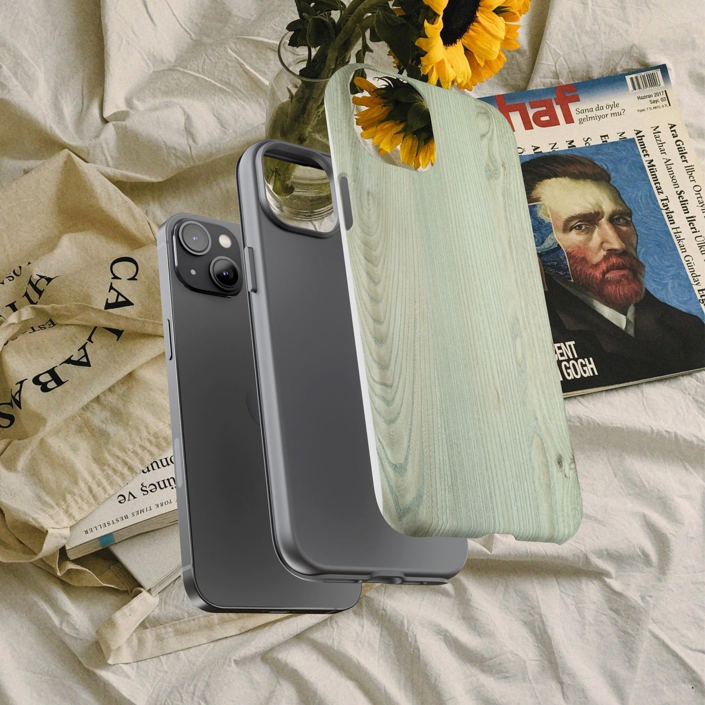 Tough Cases_ iPhone Case_ Series N8+ TCPCASE PT2WW005_ Limited Edition Wooden Grain Phone Case for iPhones by WesternWaves_