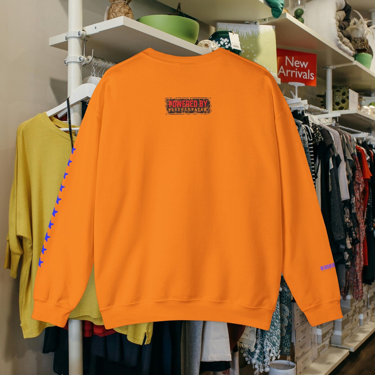 Unisex Heavy Blend™ Crewneck Sweatshirt_ N2 Sports Series UHBCSS PT2WW005_ Limited Edition ‘Zeztz’ Brand Sports Elements by WesternWaves: